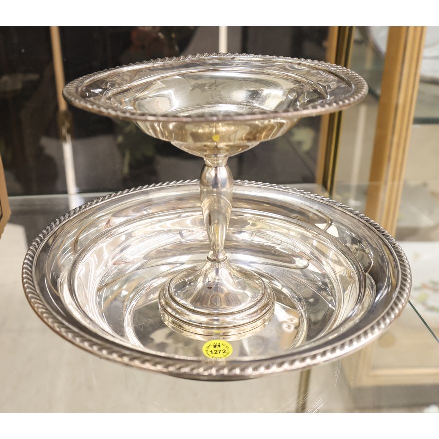 2pc American Sterling Bowl & Weighted Compote - 265 Grams