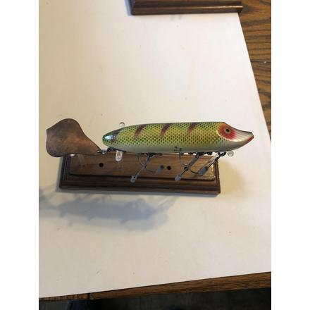 At Auction: Heddon Flap Tail Wood Fishing Lure Plug