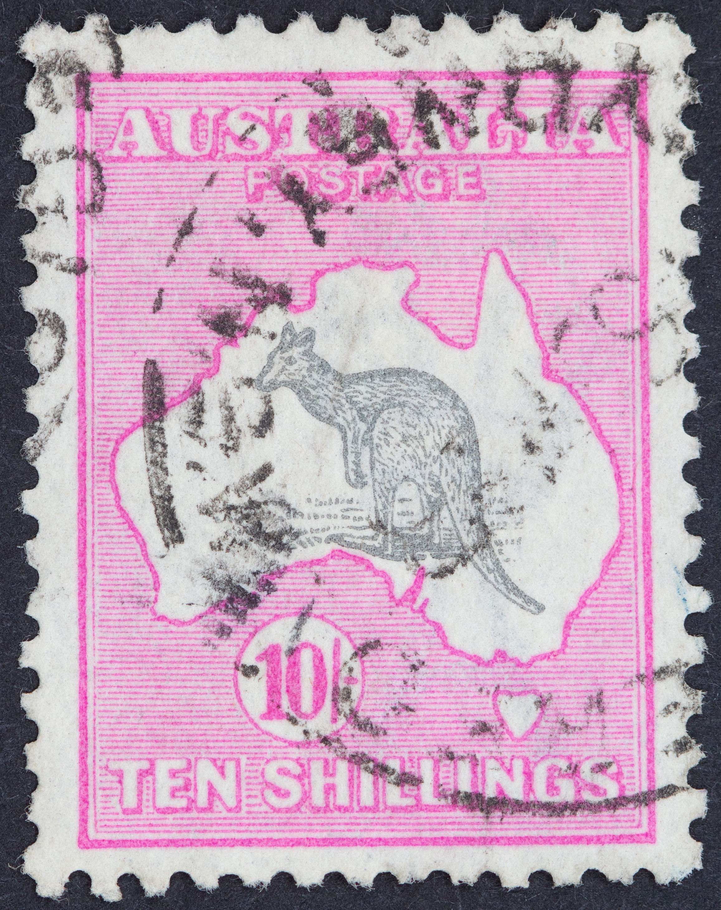 357 · Third Watermark, Ten Shillings, 1917, Fine