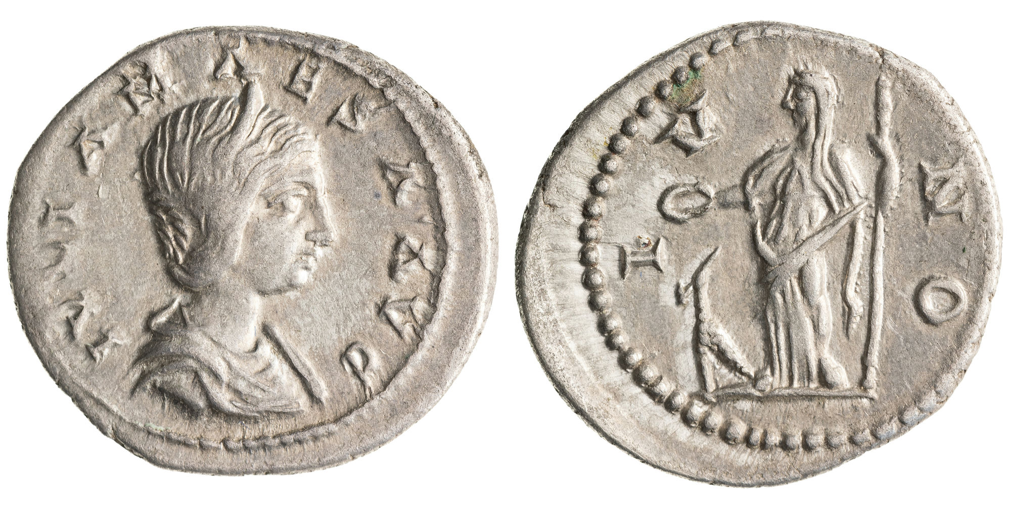 Julia Maesa, Denarius, 219 AD, VF