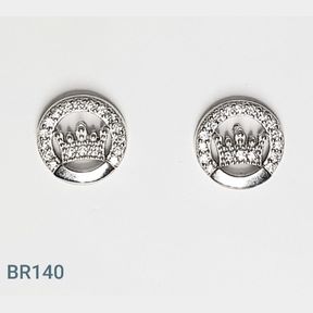STERLING SILVER CROWN STUDS - 51543/290
