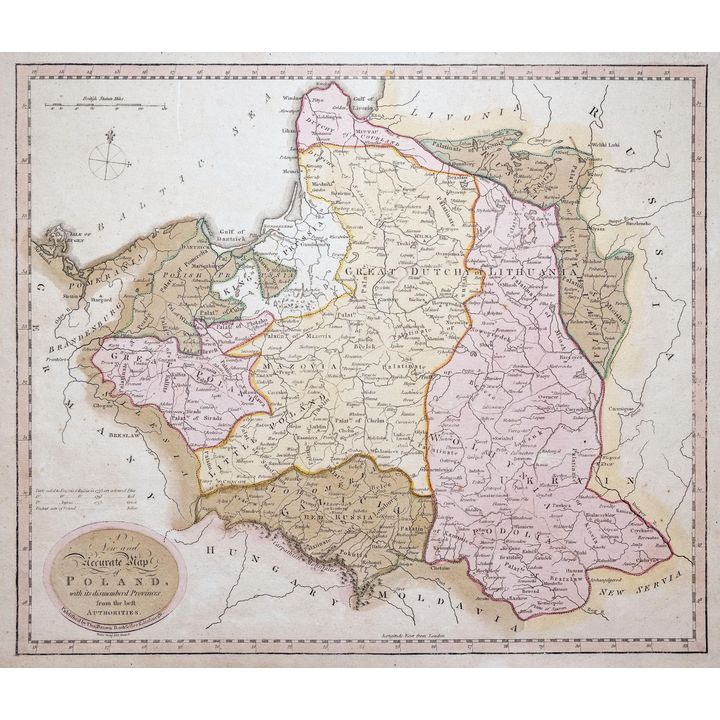 Samuel John Neele | A new & accurate map of Poland with its dismemberd Provinces
