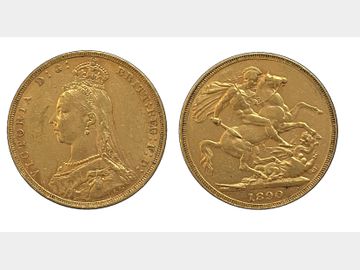 1890 VICTORIA JUBILEE HEAD MELBOURNE MINT GOLD SOVEREIGN