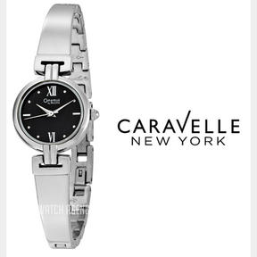 NEW Bulova WOMEN'S WATCH Caravelle Black/Steel