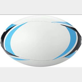 GetUp Club Trainer Hand-Stitched Match Rugby Ball - Size 4 - White| 51734/13264 SN B3 (S7)