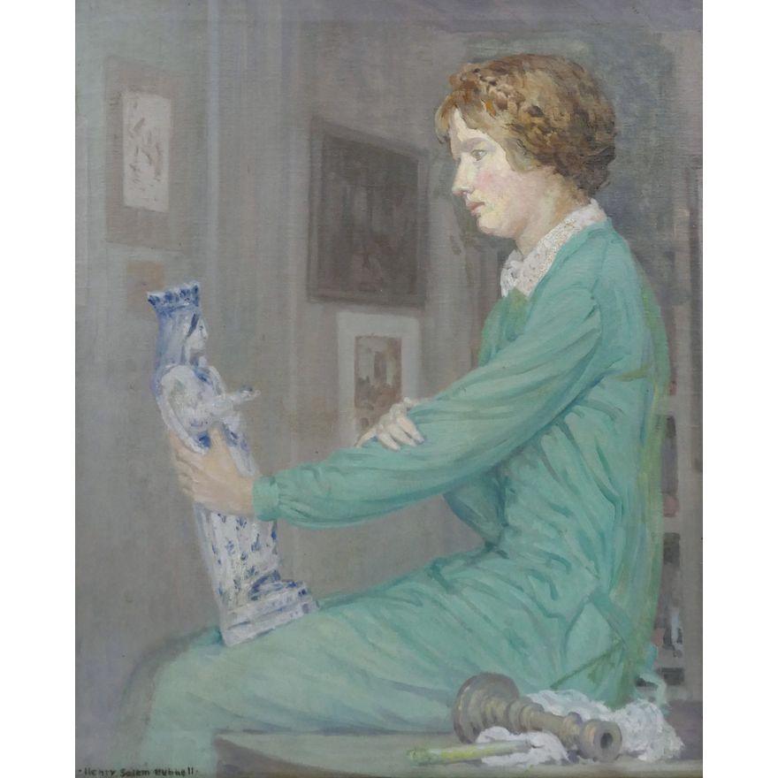 Henry Salem Hubbell ''Figure of Antiquity'' Oil