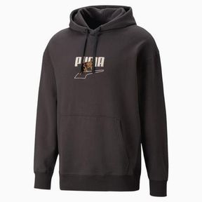 PUMA DOWNTOWN GRAPHIC HOODIE MEN | BLACK L - 52055/32760