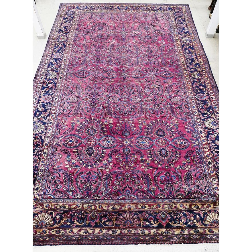 Semi Antique Persian Lilihan Palace Rug 14'x23'