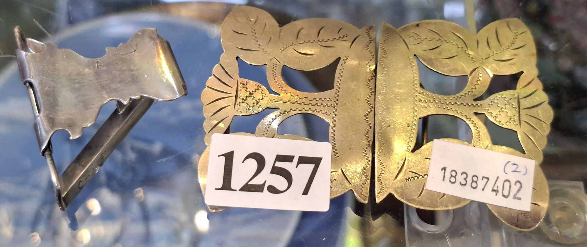 1257 · SCOTTISH SILVER BUCKLE AND CLIP