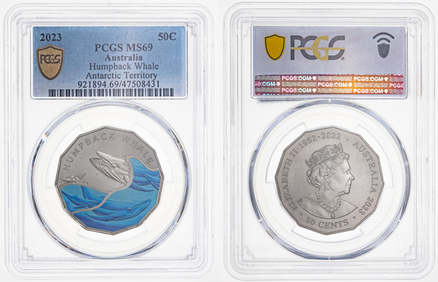 Fifty Cent, 2023, PCGS MS 69