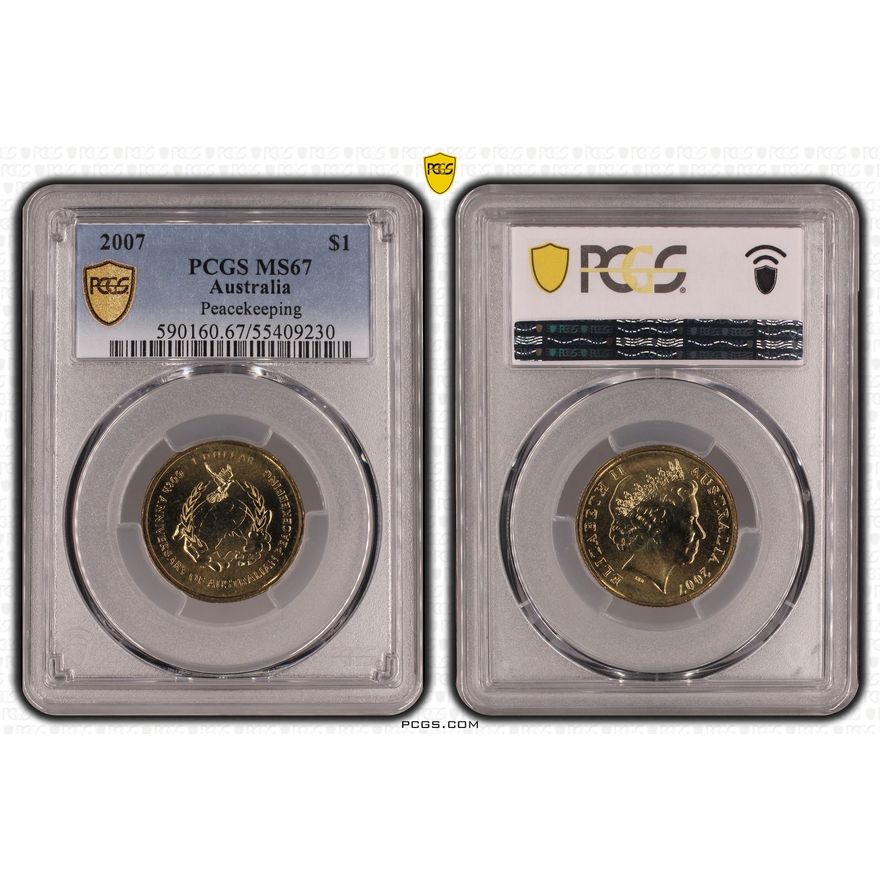 Peacekeeping, One Dollar, 2007, PCGS MS67