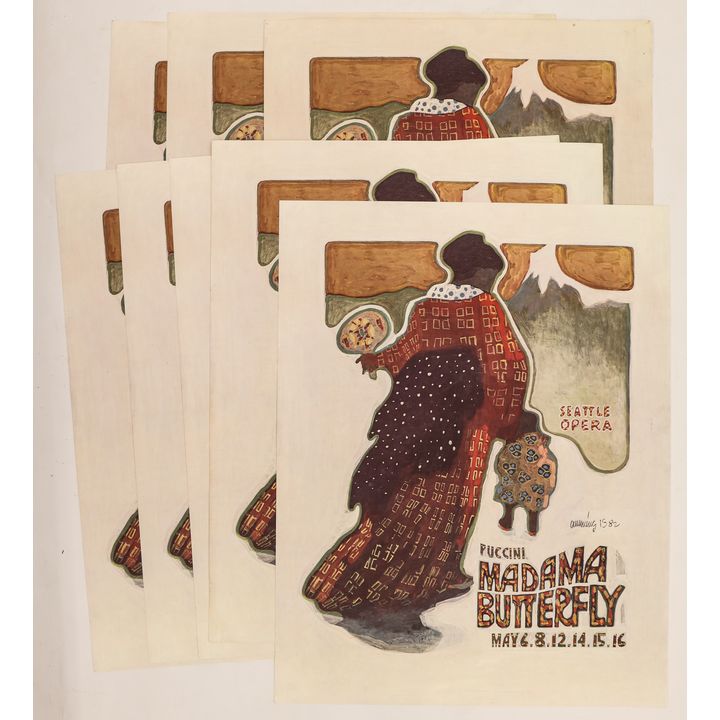8pc William Cumming ''Madama Butterfly'' Posters 31''x24''