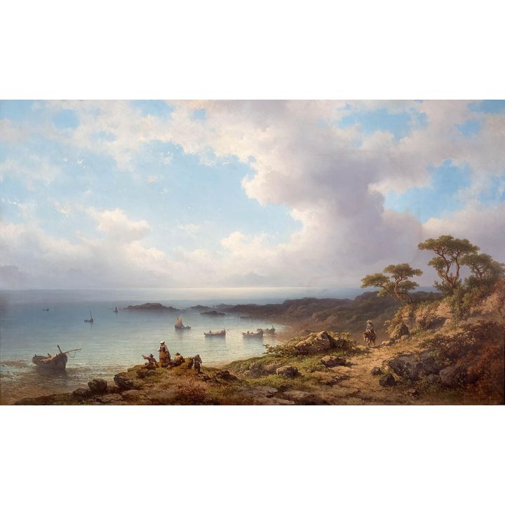 Johannes Hilverdink | Pejzaż śródziemnomorski, 1873 r.