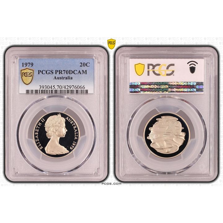 Elizabeth II, Twenty Cent, PR70DCAM , 1979 PCGS POP - 21/0