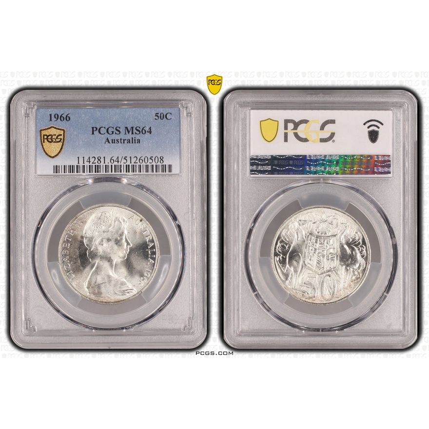 Fifty Cent, 1966, PCGS MS64