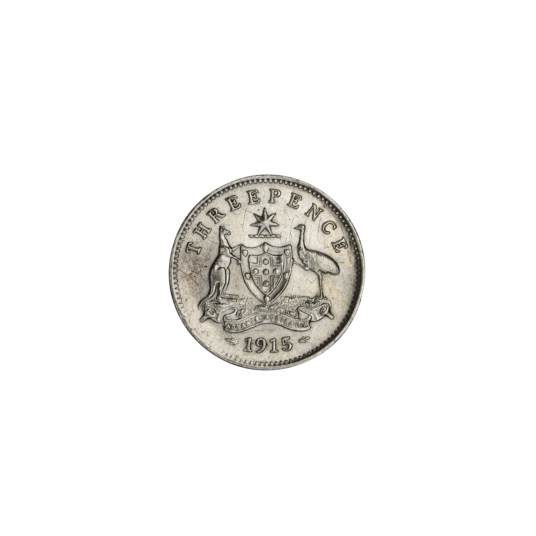 George V, Threepence, 1915, nEF