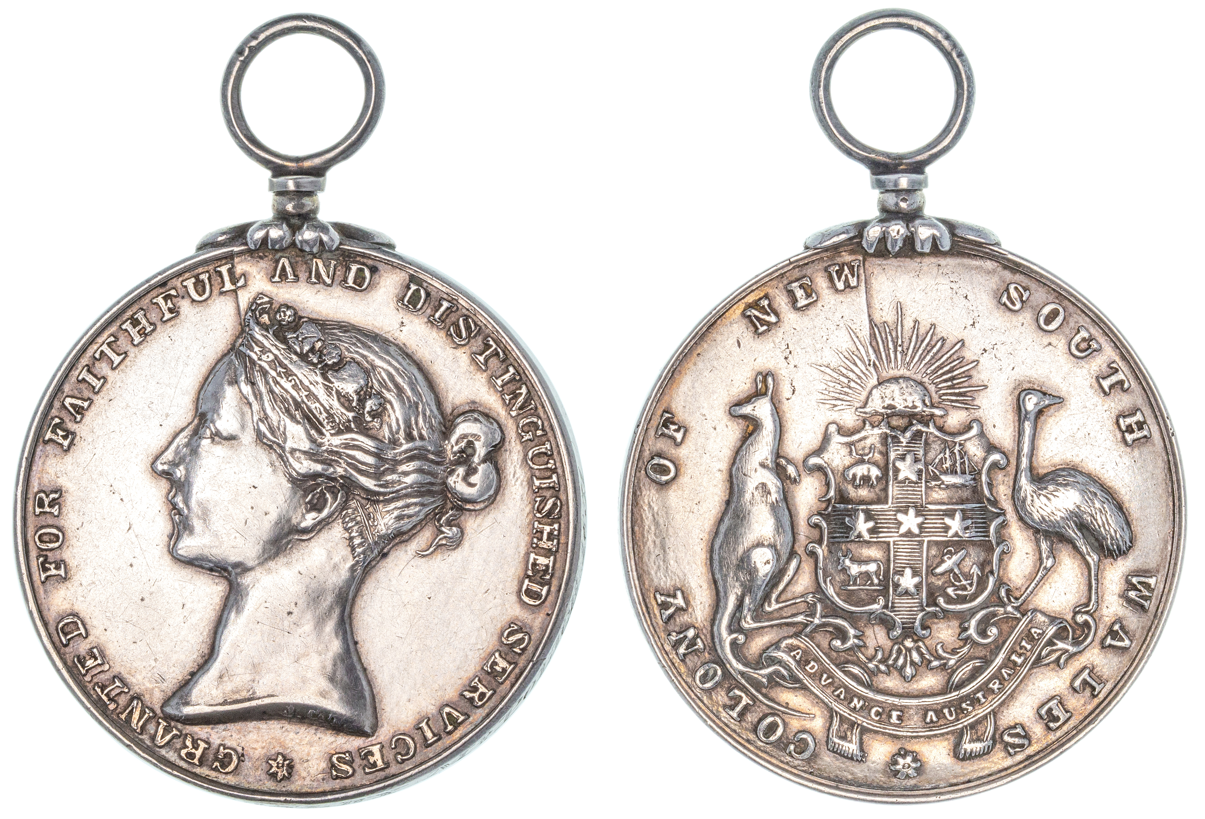 Bushranger's Medal, 1851, aEF