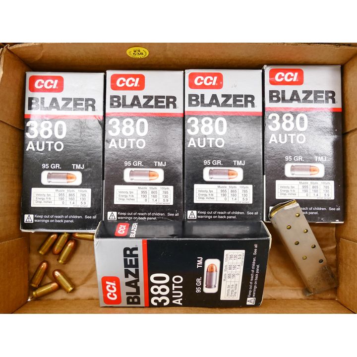 250 Rounds approx 380 Auto Ammunition