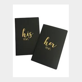 Love Sparkles His Her Wedding Vow notebook keepsakes Kraft - Bar 9901040462609-51748/2349 SN B1 (S6)