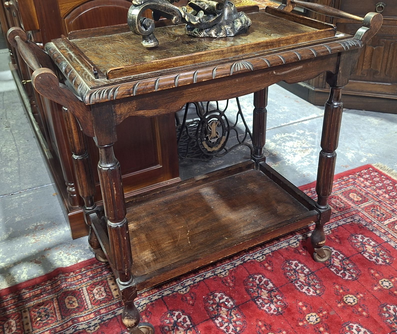 253 · OAK DRINKS TROLLEY