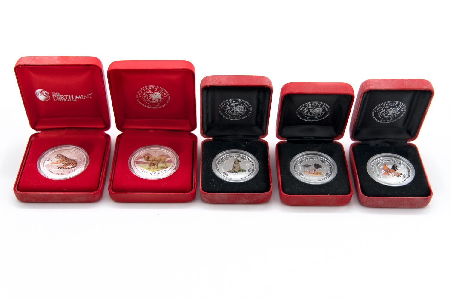 426 · Elizabeth II, Perth Mint, Fifty Cents - One Dollar, 2005 - 2010,  FDC
