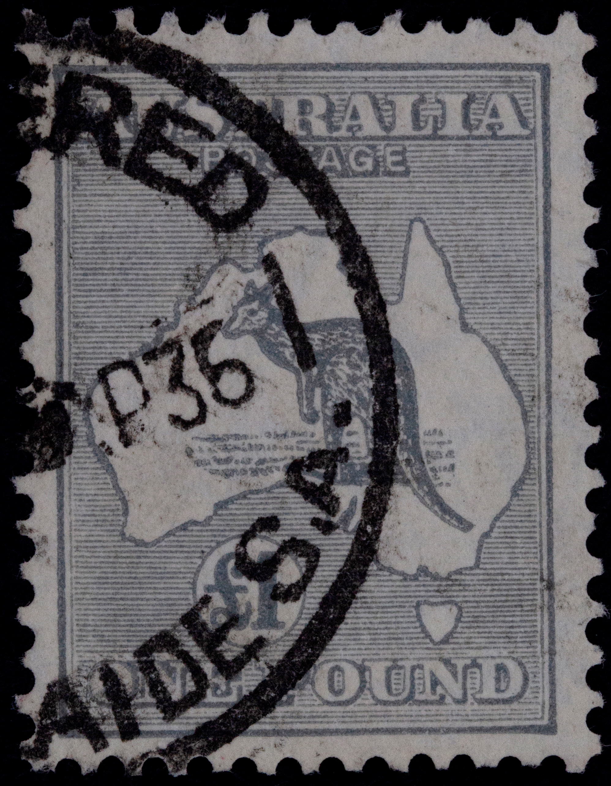419 · C of A Watermark, One Pound, 1935, Good