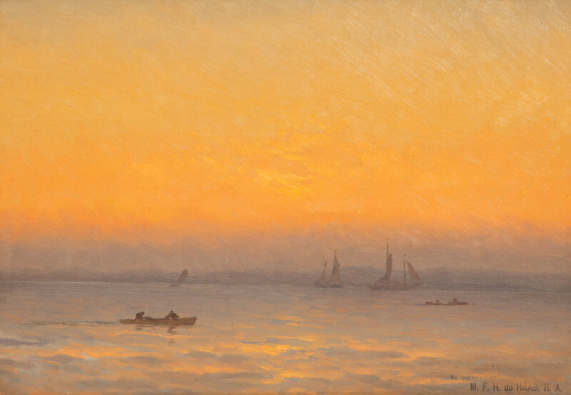 Mauritz Frederick Hendrick de Haas
(American/Dutch, 1832-1895)
Orange Sky