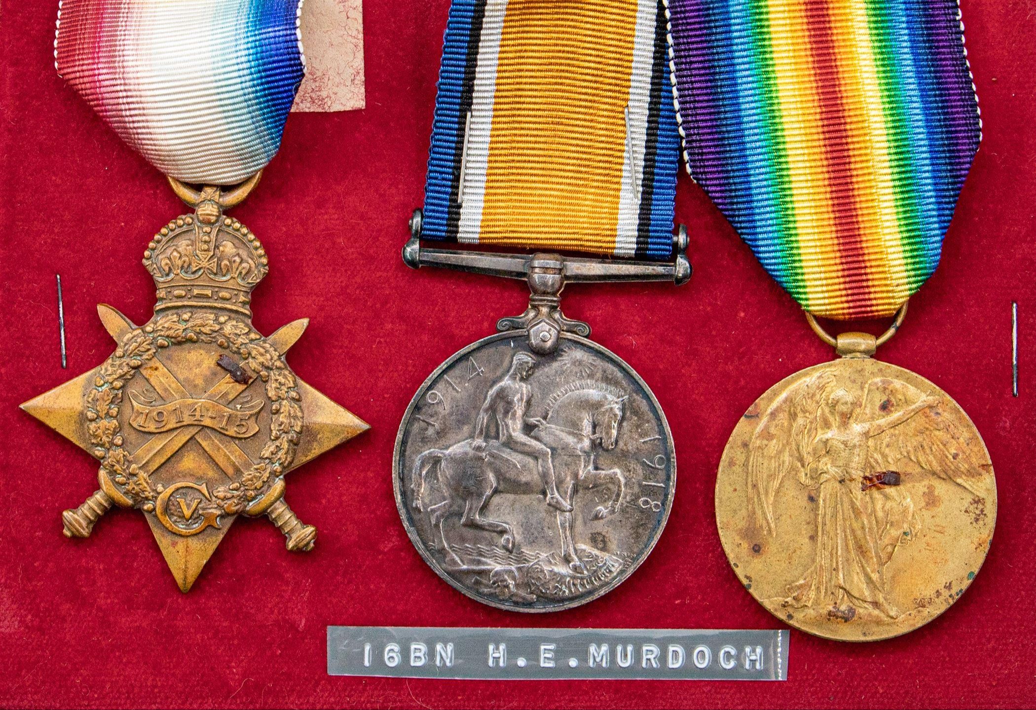 WWI Service Medals, 1914 - 1918,