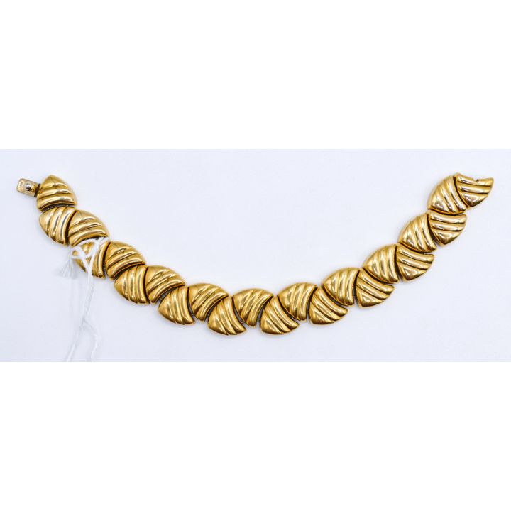 Moda Italia 18k Heavy Fancy Link Bracelet 8'' - 40 Grams
