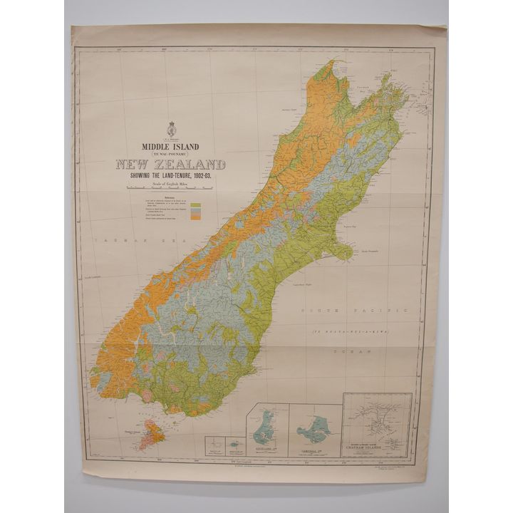 MAPS - LAND TENURE - North and South Island Land Tenure Maps 1902-03