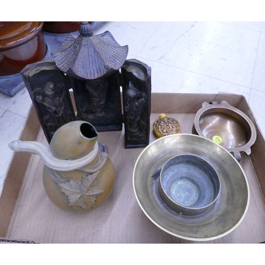 Box Asian Bronze Censer Etc