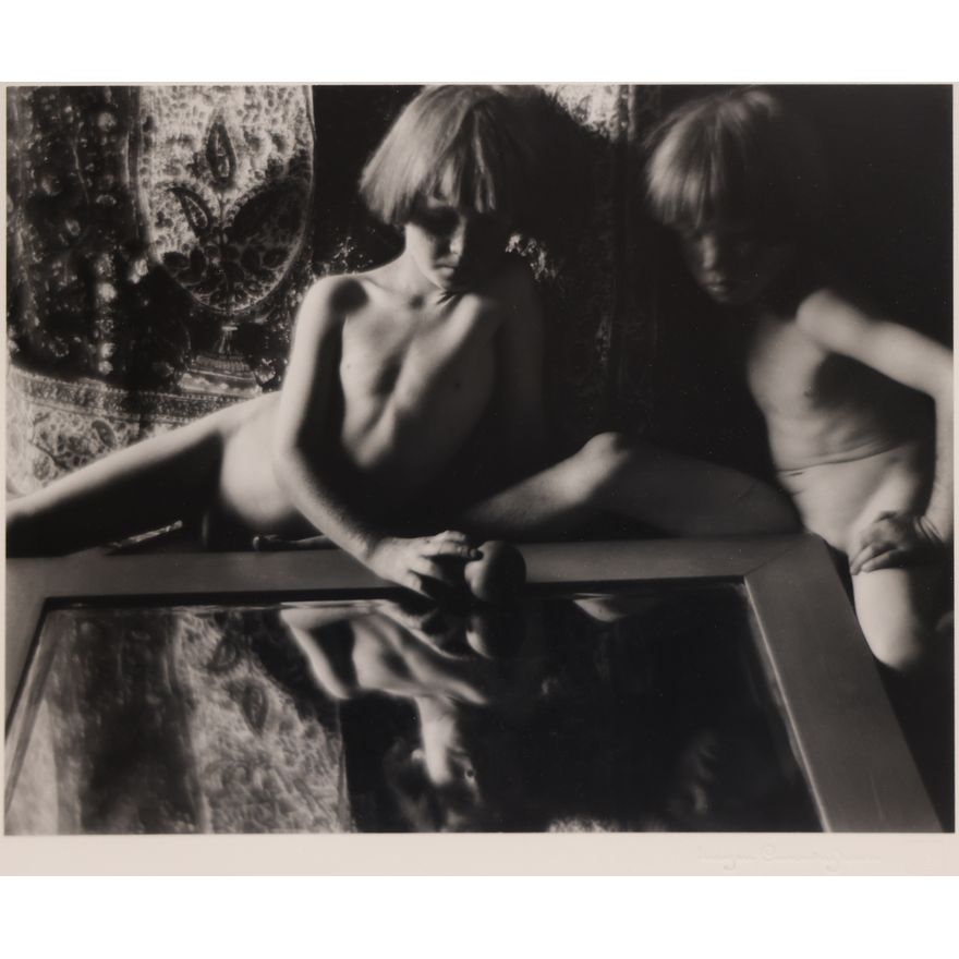 Imogen Cunningham ''Twins with Mirror'' 1923 Silver Print