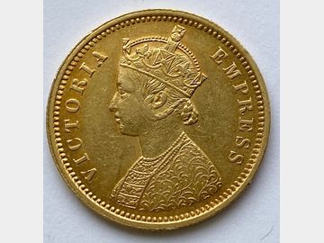 1881 VICTORIA GOLD INDIAN MOHUR