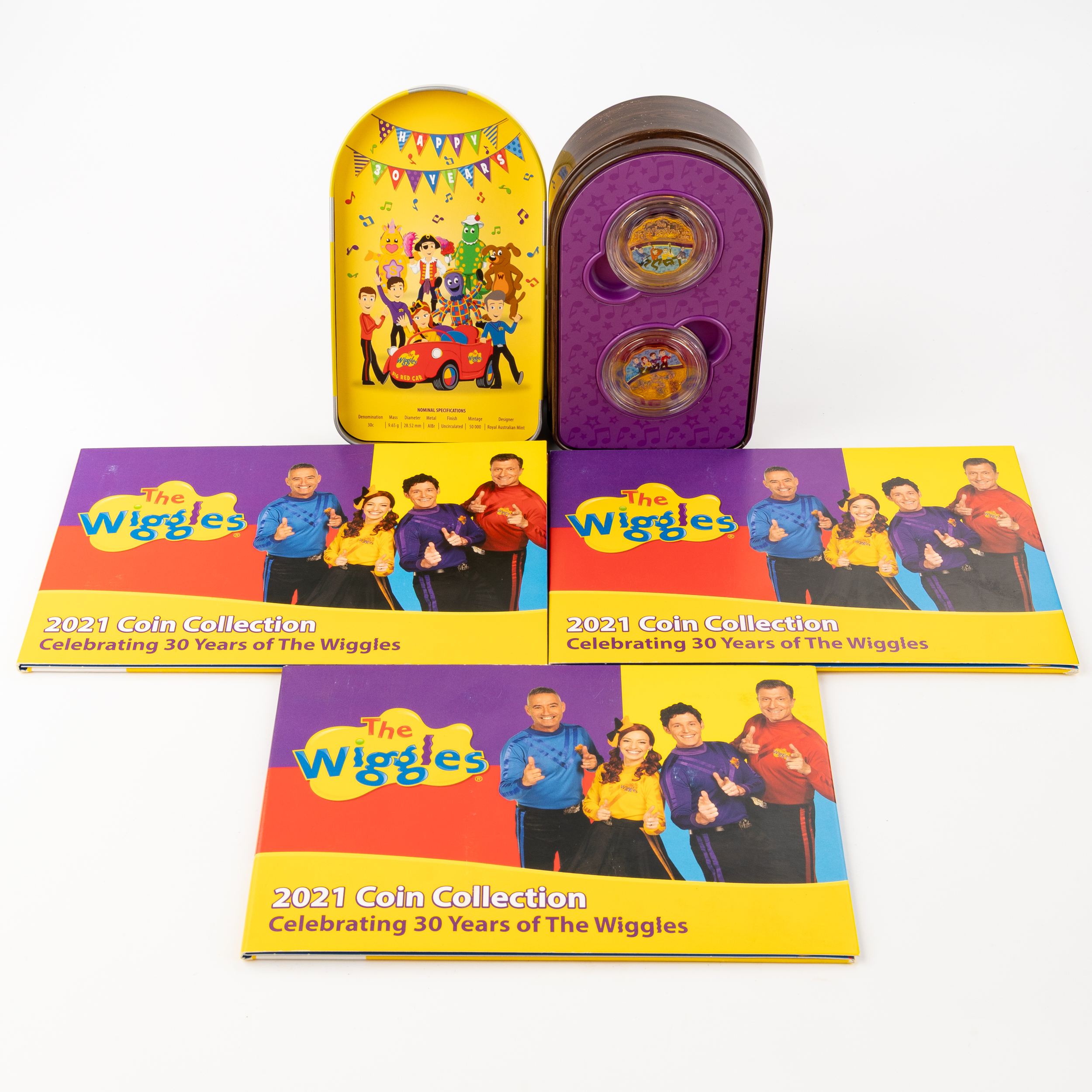 Elizabeth II, RAM - 30 Years of The Wiggles, Thirty Cents - Two Dollars, 2021, UNC
