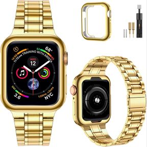 MIOHHR SOLID STAINLESS STEEL BAND COMPATIBLE WITH APPLE WATCH 40MM 38MM, METAL STRAP FOR IWATCH SERIES 6 5 4 3 2 1 SE WOMEN AND ME