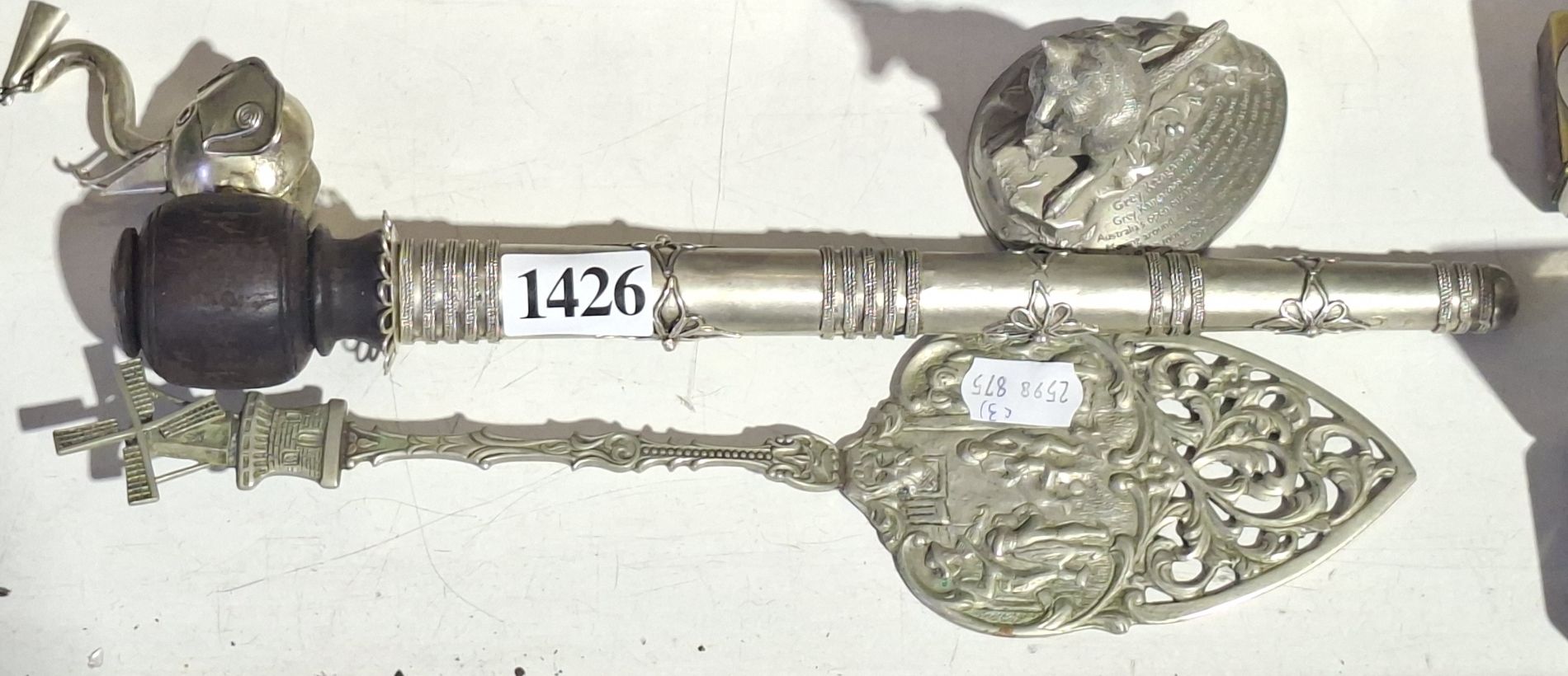 Metal Pipe, Paperweight And Slice
