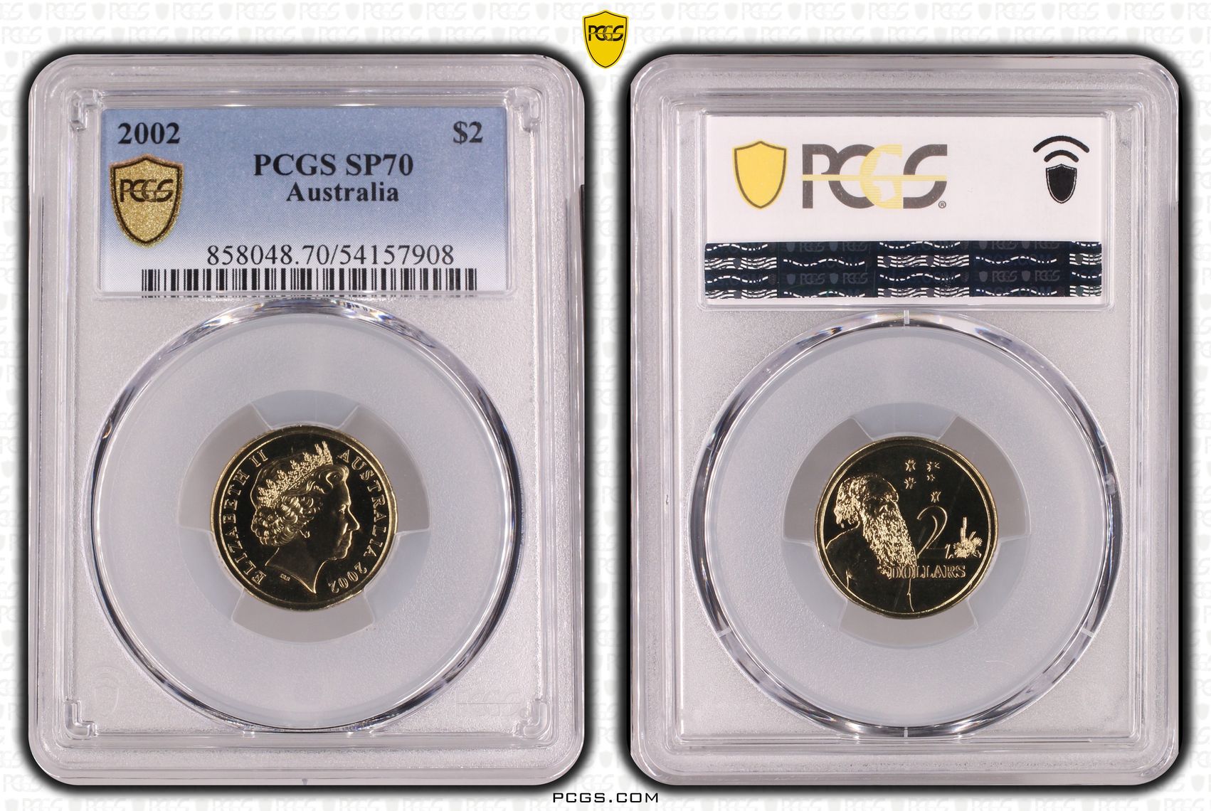 POP 5/0, Two Dollar, 2002, PCGS SP70