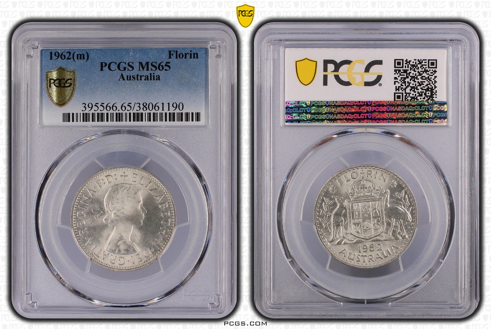 Florin, 1962(m), PCGS MS65