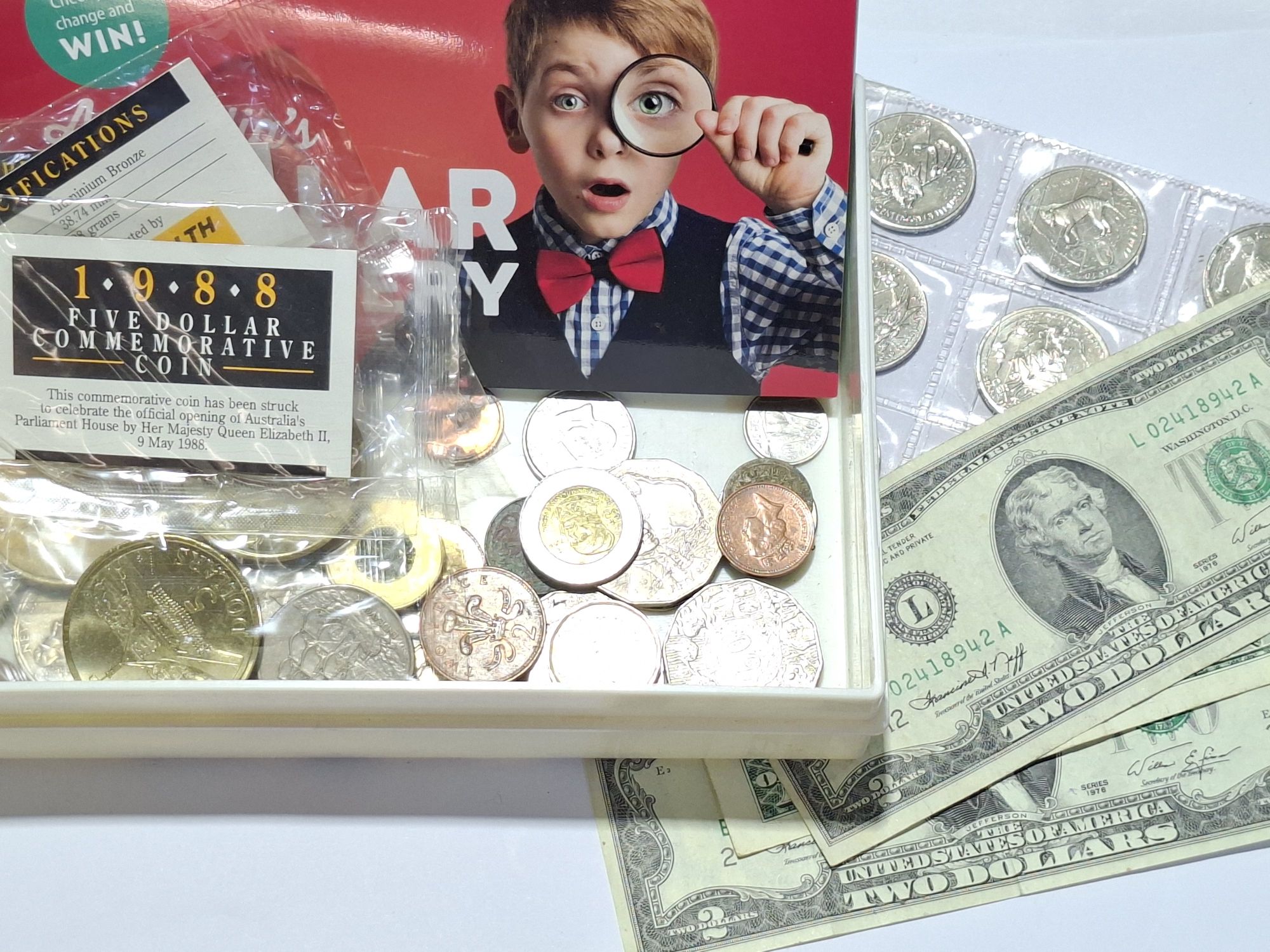 Australian And World Coins And Usa Paper Notes