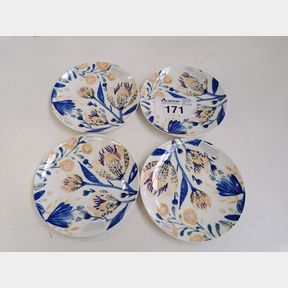 MAXWELL AND WILLIAMS FIORELLA SIDE PLATES 20CM - SET OF 4