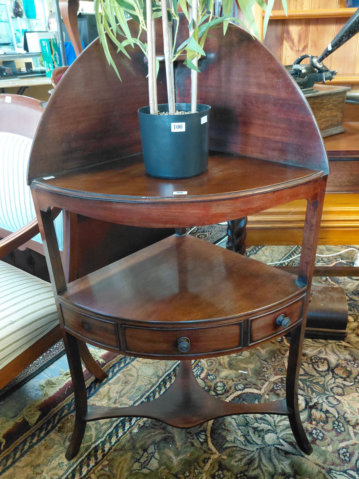 99 · GEORGIAN CORNER TABLE