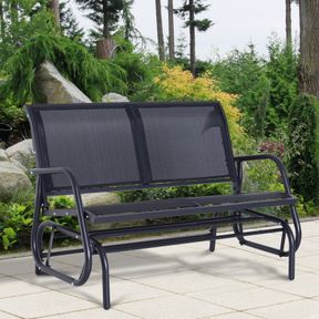 NEW PATIO GARDEN GLIDER BENCH 2 PERSON DOUBLE SWING CHAIR GBDSC***