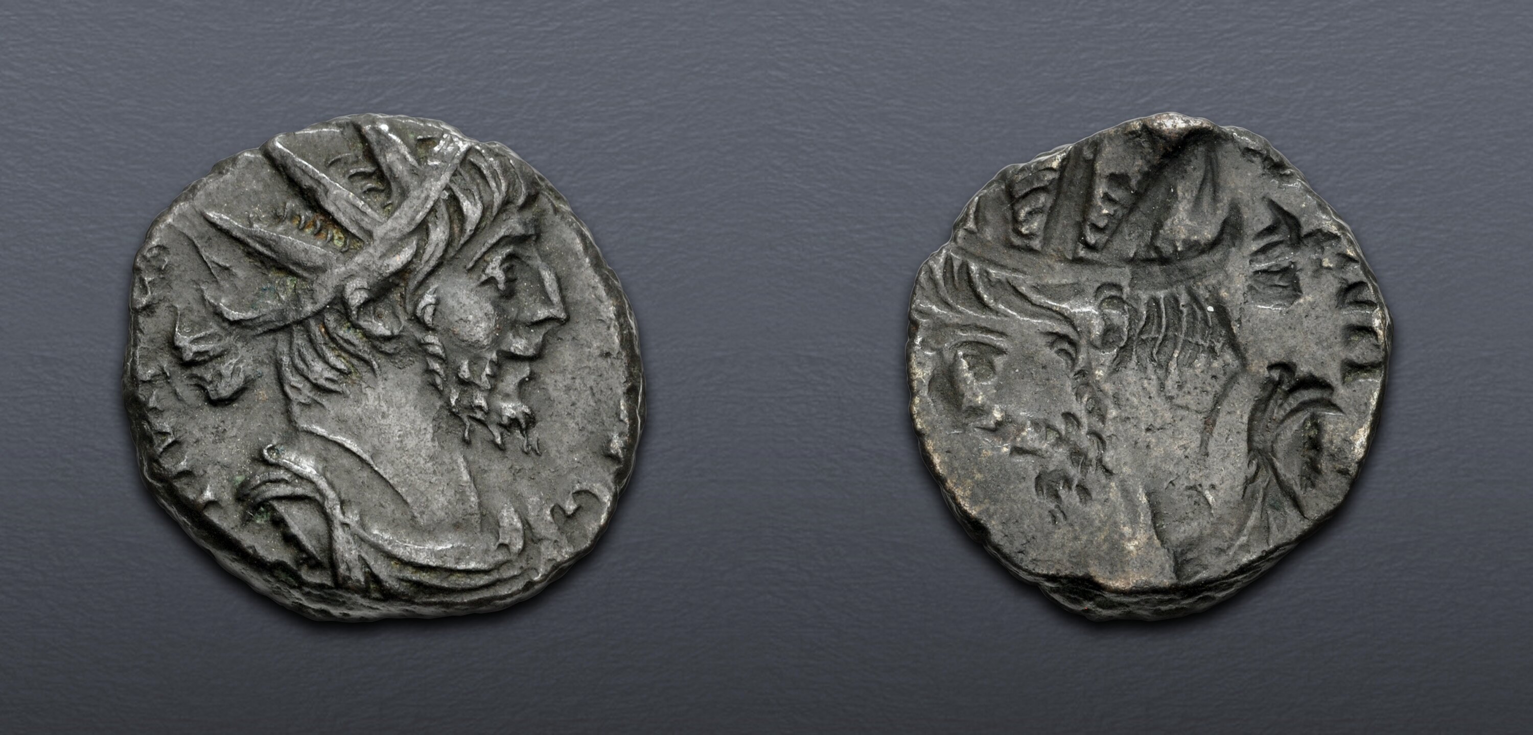Victorinus. Romano-Gallic Emperor, AD 269-271. Antoninianus (14.5mm, 2. ...