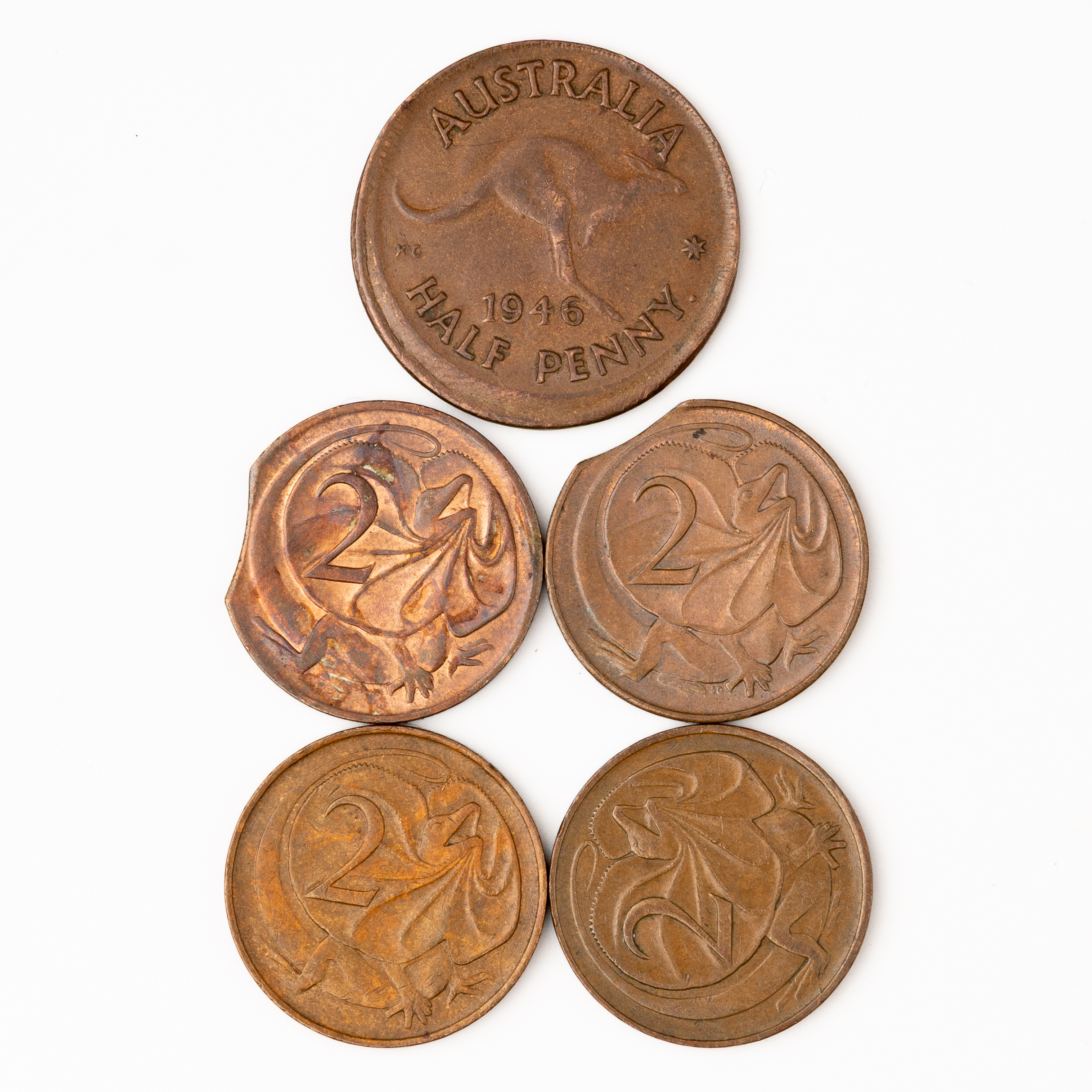 307 · George VI - Elizabeth II, Halfpenny - Two Cents, 1946 - 1981,  F - aEF