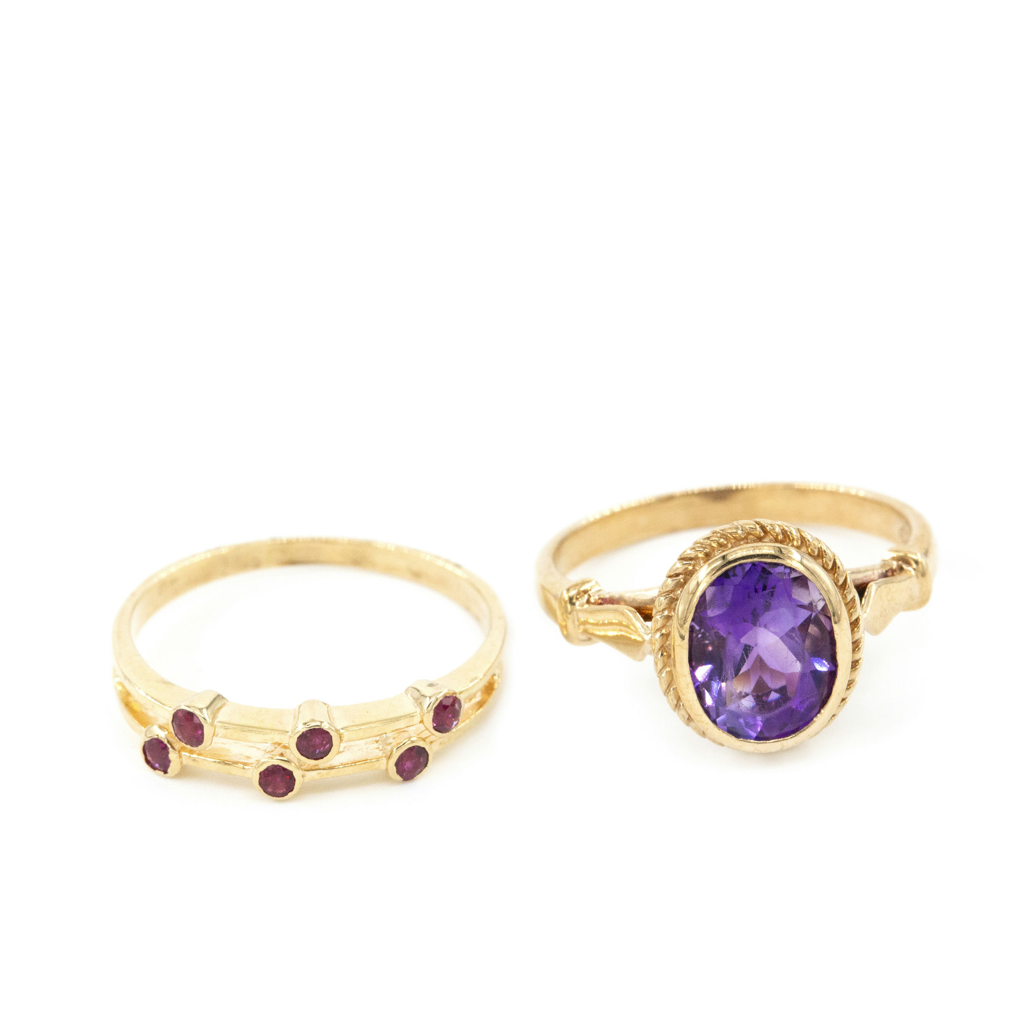 Assorted Rings 14ct & 9ct Gold, Circa 1980s,