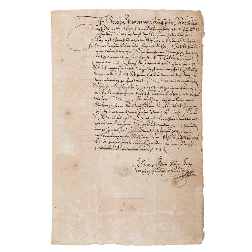 List do Rady Miasta Gdańska z 1584