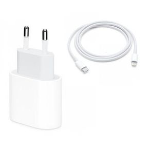 iPhone Fast Charger Kit20W PD Adapter 1m USB-C to Lightning Cable|NOT TESTED