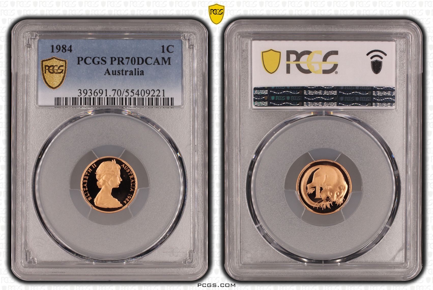One Cent, 1984, Pcgs Pr70dcam