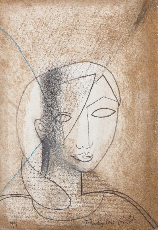 Françoise Gilot
(French, 1921-2023)
Portrait of a Woman XIX (from the series Masques et Visages), 1999