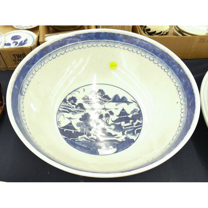 Chinese Qing Nanking Porcelain Bowl- 5x13''